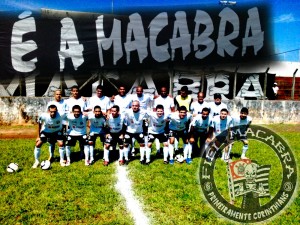 Jogadores da equipe  de Futebol Amador FIEL MACABRA